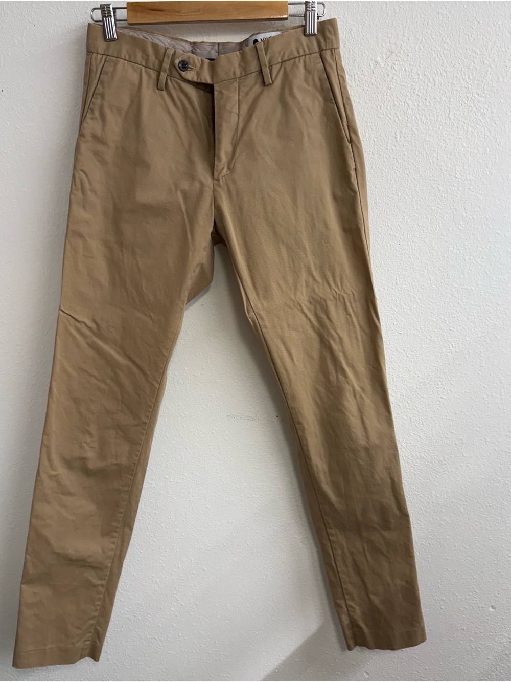 NNO7 Men's Slim Chino Pants - Khaki